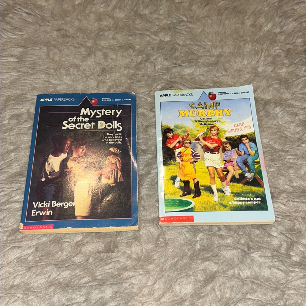 Apple Paperbacks Vintage Mystery of the secret dolls and Camp‎ Murphy Books